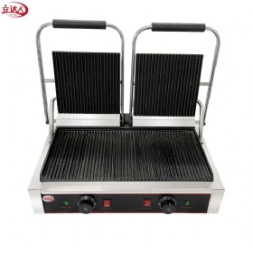 Double Electric Contact Grill(Full Grooved)