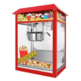 Roof white columns popcorn machine