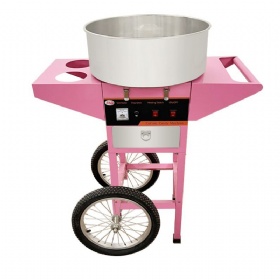 Movable cotton candy machine