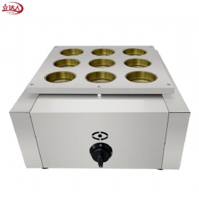 Nine holes gas red bean cake machine